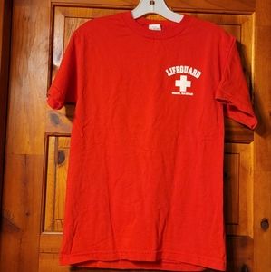 Red T-shirt SzSm LIFEGAURD MAUI,Hawaii. Alstyle Activewear